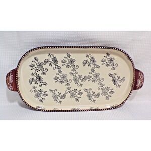Temptations by tara Floral Lace KFI-XNG-936844 Baking Dish Lid Wire Rack NEW